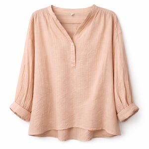 Uniqlo Blush Pink Blouse L